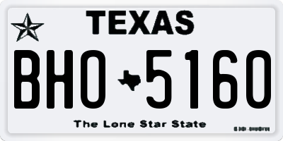 TX license plate BHO5160