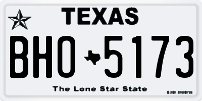 TX license plate BHO5173
