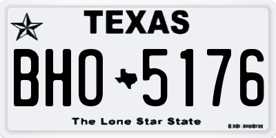 TX license plate BHO5176