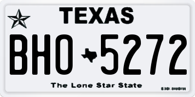TX license plate BHO5272