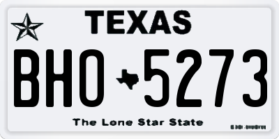 TX license plate BHO5273
