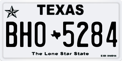 TX license plate BHO5284