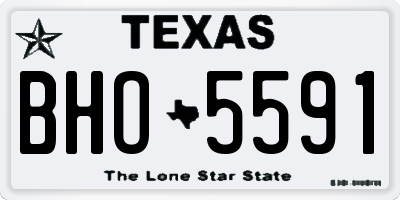 TX license plate BHO5591