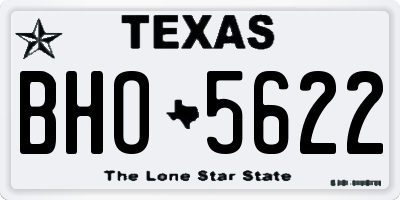 TX license plate BHO5622