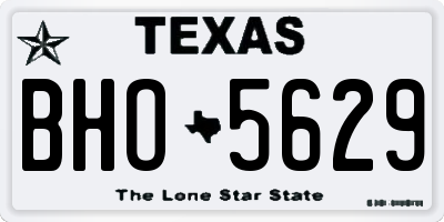 TX license plate BHO5629