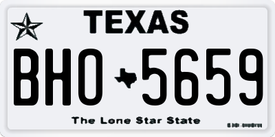 TX license plate BHO5659
