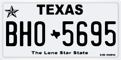 TX license plate BHO5695