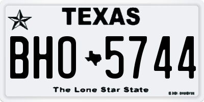 TX license plate BHO5744