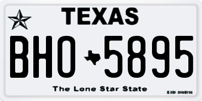 TX license plate BHO5895