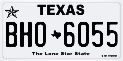 TX license plate BHO6055