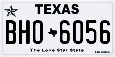 TX license plate BHO6056