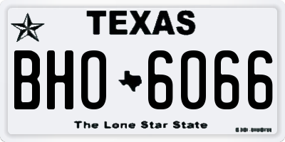 TX license plate BHO6066