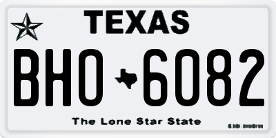 TX license plate BHO6082