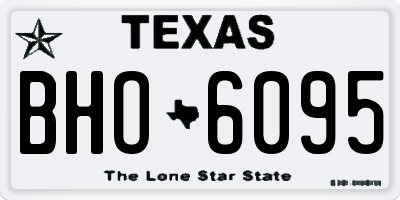 TX license plate BHO6095
