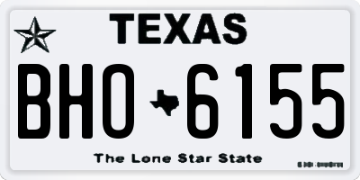 TX license plate BHO6155