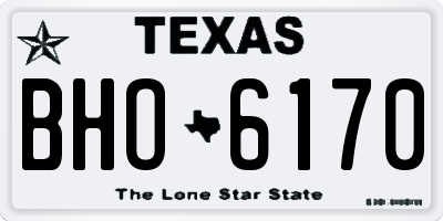 TX license plate BHO6170