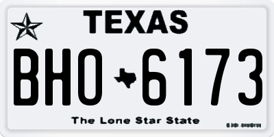 TX license plate BHO6173