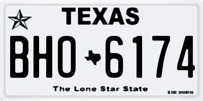 TX license plate BHO6174