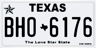 TX license plate BHO6176