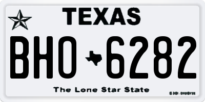 TX license plate BHO6282