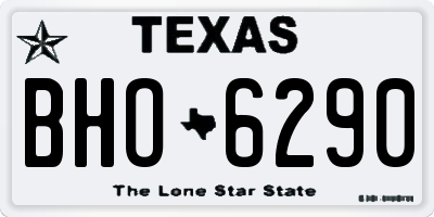 TX license plate BHO6290