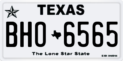 TX license plate BHO6565