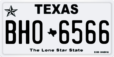 TX license plate BHO6566