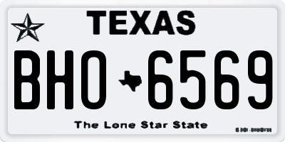 TX license plate BHO6569