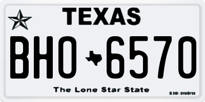 TX license plate BHO6570