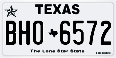 TX license plate BHO6572