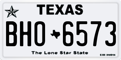 TX license plate BHO6573