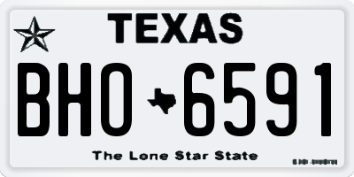 TX license plate BHO6591