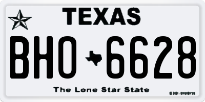 TX license plate BHO6628