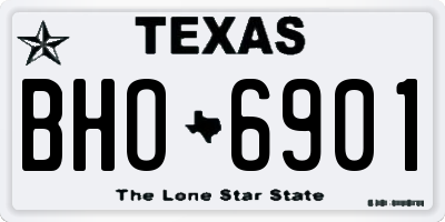 TX license plate BHO6901