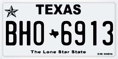 TX license plate BHO6913