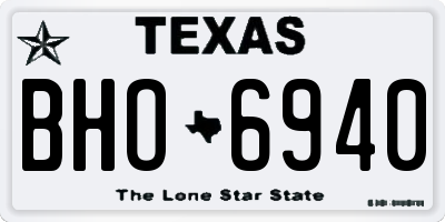 TX license plate BHO6940