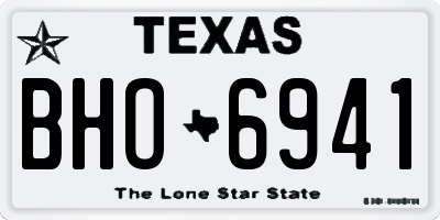TX license plate BHO6941