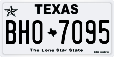 TX license plate BHO7095