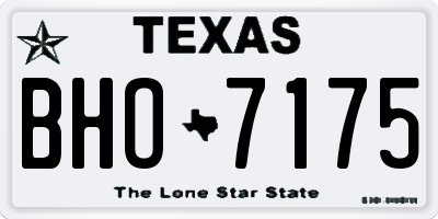 TX license plate BHO7175