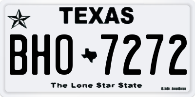 TX license plate BHO7272