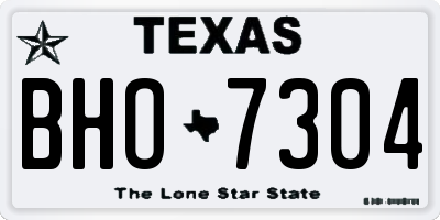TX license plate BHO7304