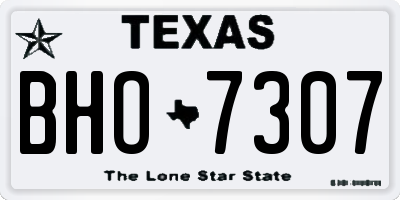 TX license plate BHO7307