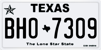 TX license plate BHO7309