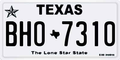 TX license plate BHO7310
