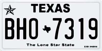 TX license plate BHO7319