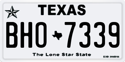 TX license plate BHO7339