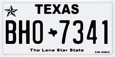 TX license plate BHO7341