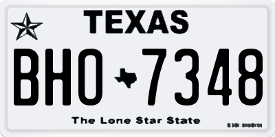 TX license plate BHO7348