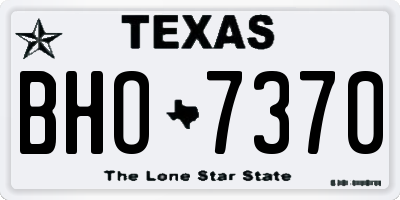 TX license plate BHO7370