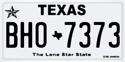 TX license plate BHO7373